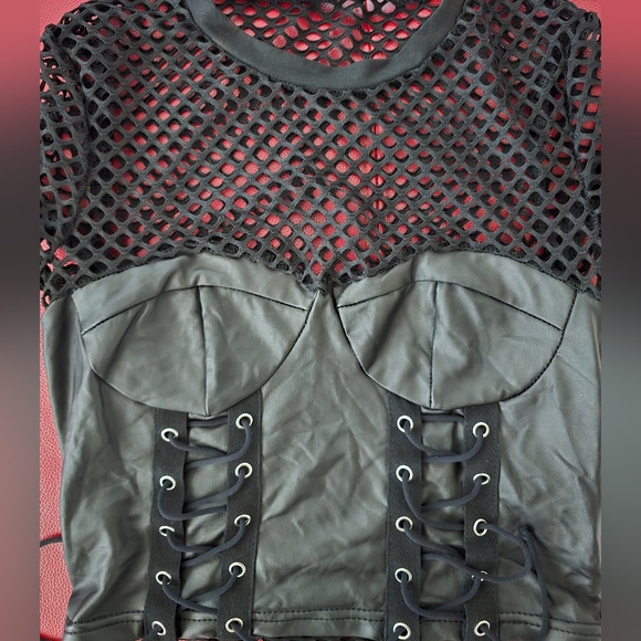 LEATHER TOP - Picture 2 of 5